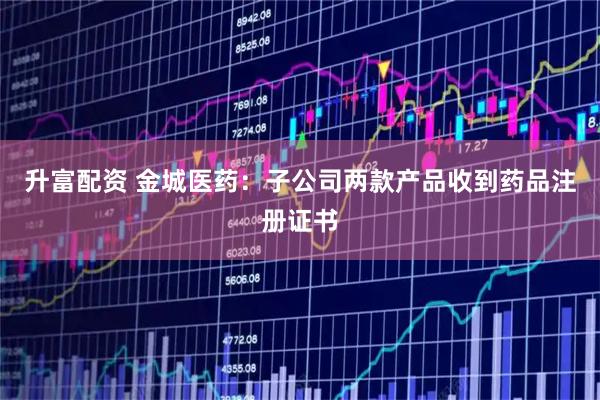 升富配资 金城医药：子公司两款产品收到药品注册证书
