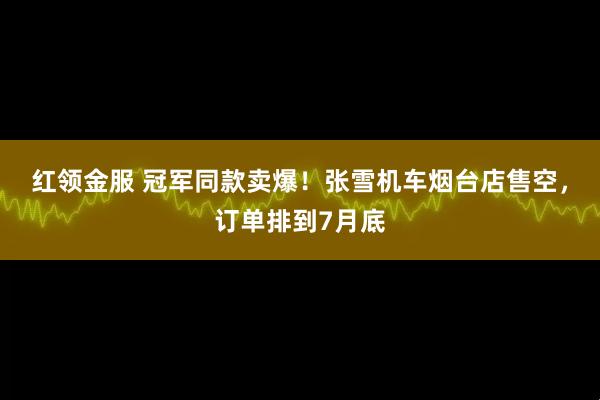 红领金服 冠军同款卖爆！张雪机车烟台店售空，订单排到7月底