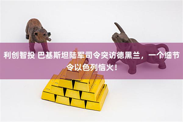 利创智投 巴基斯坦陆军司令突访德黑兰,一个细节令以色列恼火!